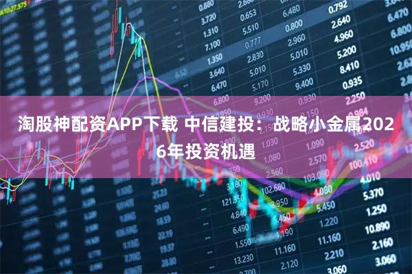 淘股神配资APP下载 中信建投:战略小金属2026年投资机遇
