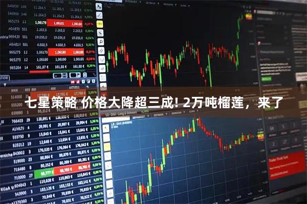 七星策略 价格大降超三成! 2万吨榴莲，来了